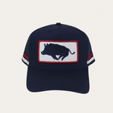 Signature Boar Trucker Cap - Navy/Red