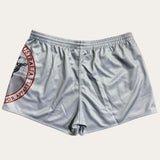 Boar Rider Footy Shorts - Grey - Zip Pockets