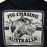 Raging Boar Hoodie - Black