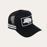 Signature Boar Trucker Cap - Black