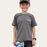 Kids Raging Boar T-shirt - Coal