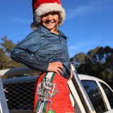 LIMITED EDITION Kids Christmas Boar Footy Shorts