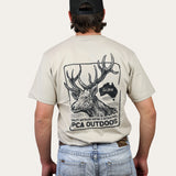 Red Stag T-Shirt  - Bone
