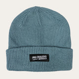Cursive Beanie - Petrol Blue