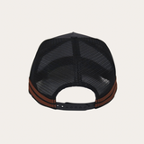 Leather Original Logo Trucker Cap - Charcoal