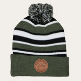 Leather OG Beanie - Khaki/Black/White
