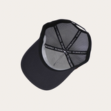 Leather Original Logo Trucker Cap - Charcoal