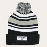 Cursive Beanie - Black/White/Grey