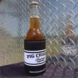 Black/White Cursive Stubby Cooler