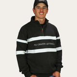 Half Zip Jumper - Black/White