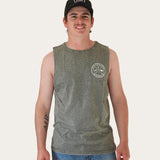 Original Logo Tank Singlet - Stone Washed Green