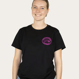 Ladies Original Logo T-Shirt - Black/Pink
