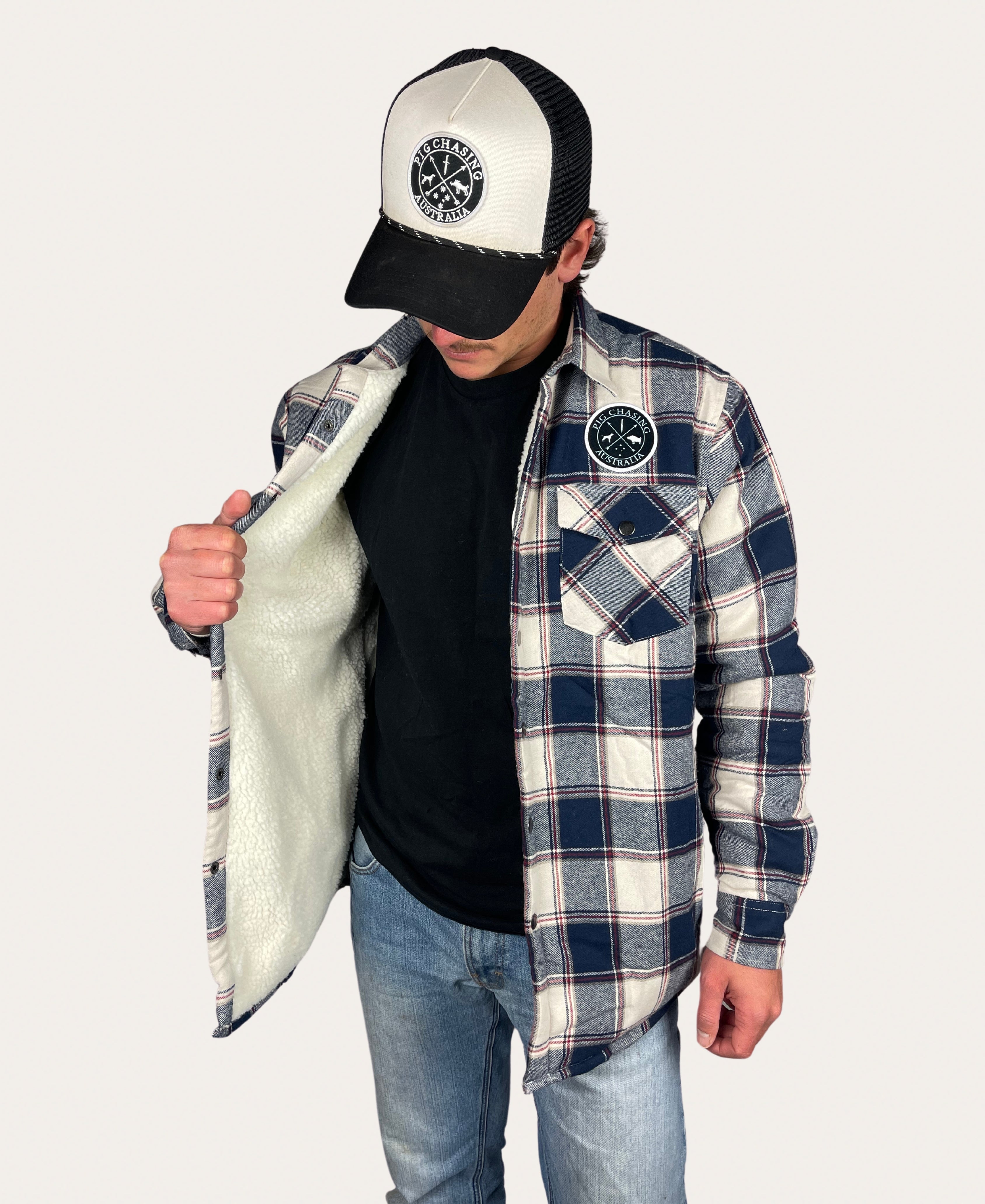 Fur lined flannel jacket 2025