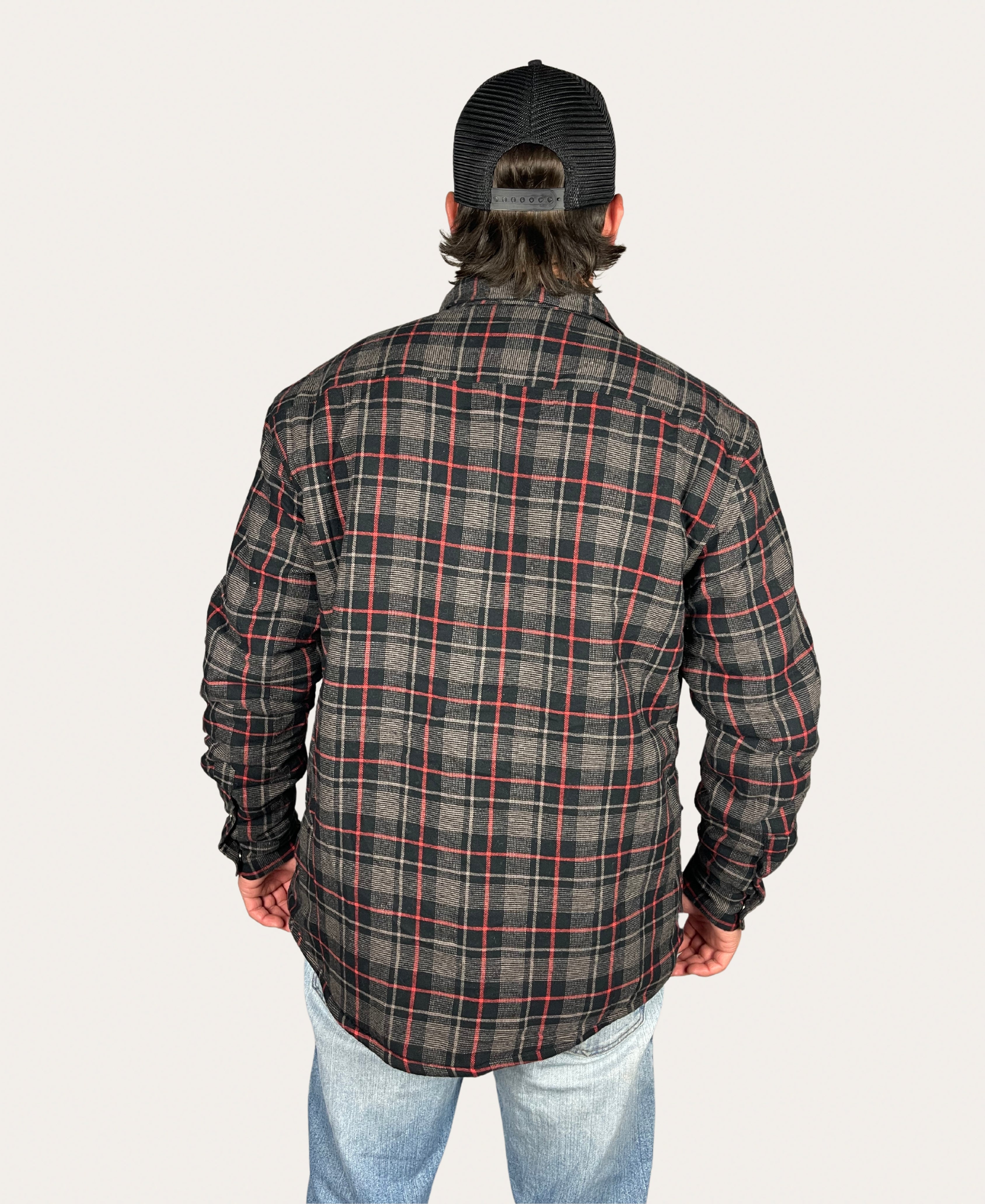Fur lined plaid jacket new arrivals