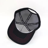 Pink/Black Cursive Trucker Cap