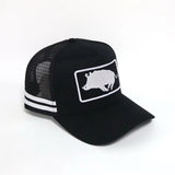 Signature Boar Trucker Cap - Black