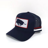 Signature Boar Trucker Cap - Navy/Red