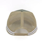 Green/Tan Cursive Trucker Cap