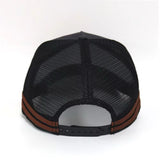 Leather Original Logo Trucker Cap - Charcoal
