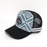 Blue/Black Aztec Trucker Cap