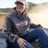 Real Camo Hoodie - Charcoal/Pink