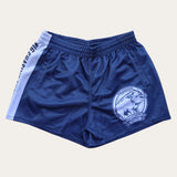 QHA Footy Shorts - Navy/Silver