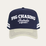 Navy Cursive Trucker Cap