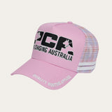 Lilac Checked Trucker Cap