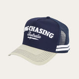 Navy Cursive Trucker Cap