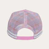 Lilac Checked Trucker Cap