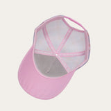 Lilac Checked Trucker Cap