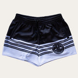 Silver Horizon Footy Shorts - ZIP Pockets!
