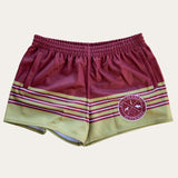 QLD Origin Footy Shorts - Zip Pockets