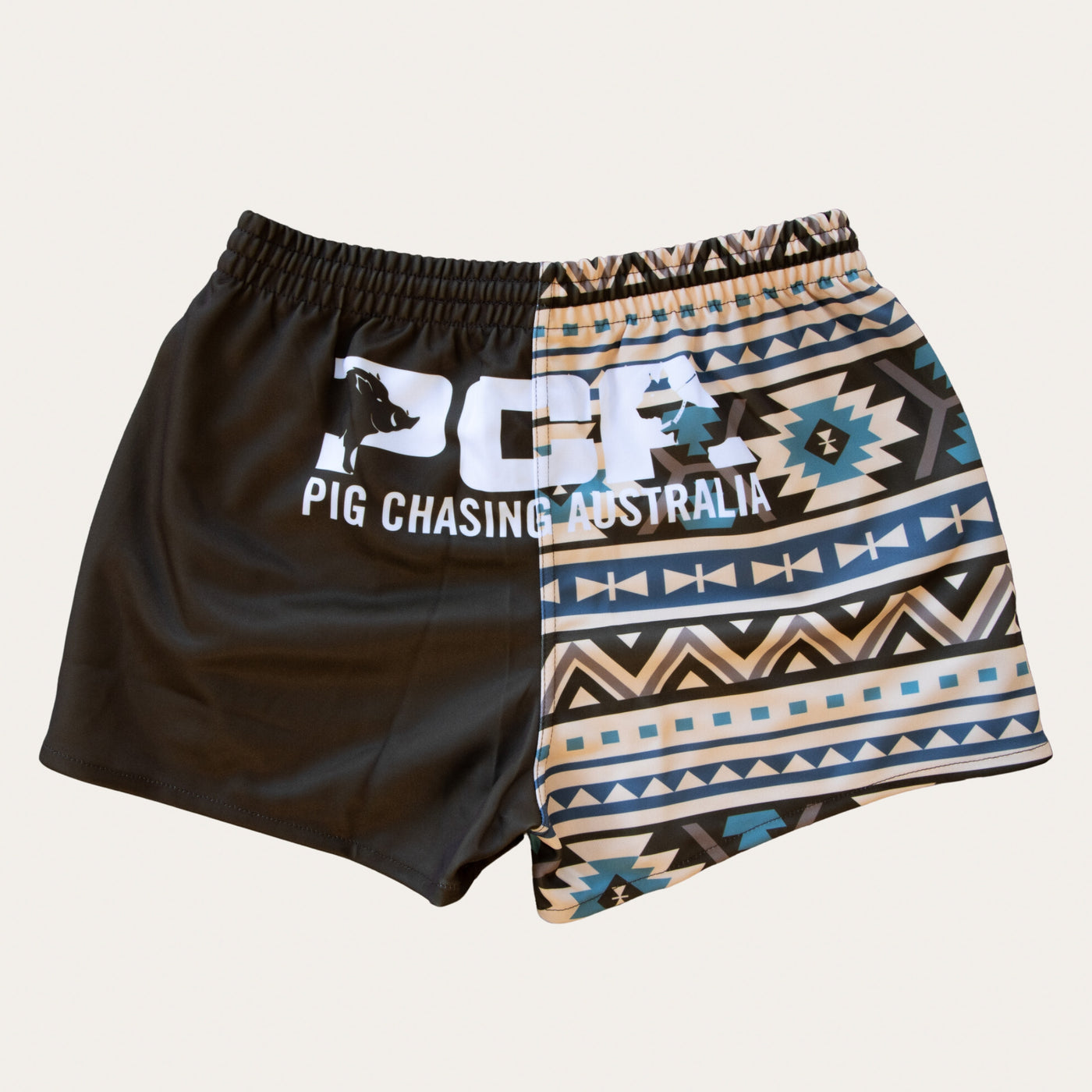 Footy Shorts - Clay Aztec – Pig Chasing Australia