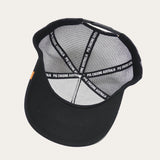 Leather Original Logo Trucker Cap - Black