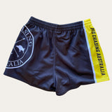 Footy Shorts - Yellow Stripe OG - Zip Pockets